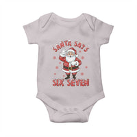 Funny Christmas Meme Gift Baby Onesie Santa Says Six Seven - Wonder Print Shop