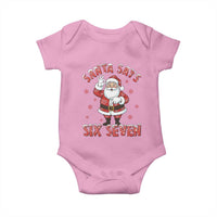 Funny Christmas Meme Gift Baby Onesie Santa Says Six Seven - Wonder Print Shop