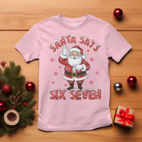 Funny Christmas Meme Gift T Shirt Santa Says Six Seven - Wonder Print Shop