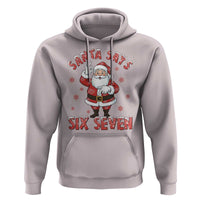 Funny Christmas Meme Gift Hoodie Santa Says Six Seven - Wonder Print Shop
