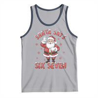 Funny Christmas Meme Gift Tank Top Santa Says Six Seven - Wonder Print Shop