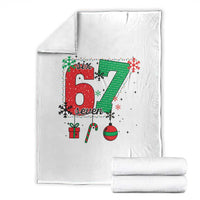 Funny Six Seven Meme Trendy TikTok Throw Blanket Christmas Gift - Wonder Print Shop