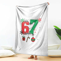 Funny Six Seven Meme Trendy TikTok Throw Blanket Christmas Gift - Wonder Print Shop