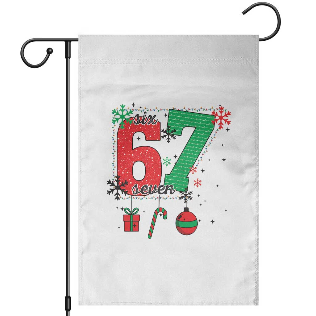 Funny Six Seven Meme Trendy TikTok Garden Flag Christmas Gift - Wonder Print Shop