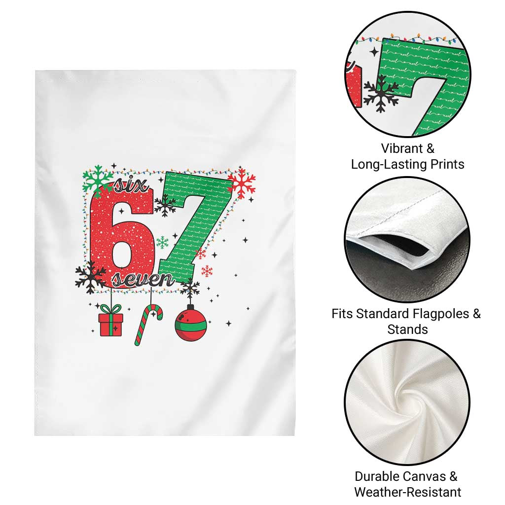 Funny Six Seven Meme Trendy TikTok Garden Flag Christmas Gift - Wonder Print Shop