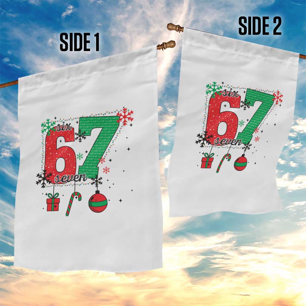 Funny Six Seven Meme Trendy TikTok Garden Flag Christmas Gift - Wonder Print Shop