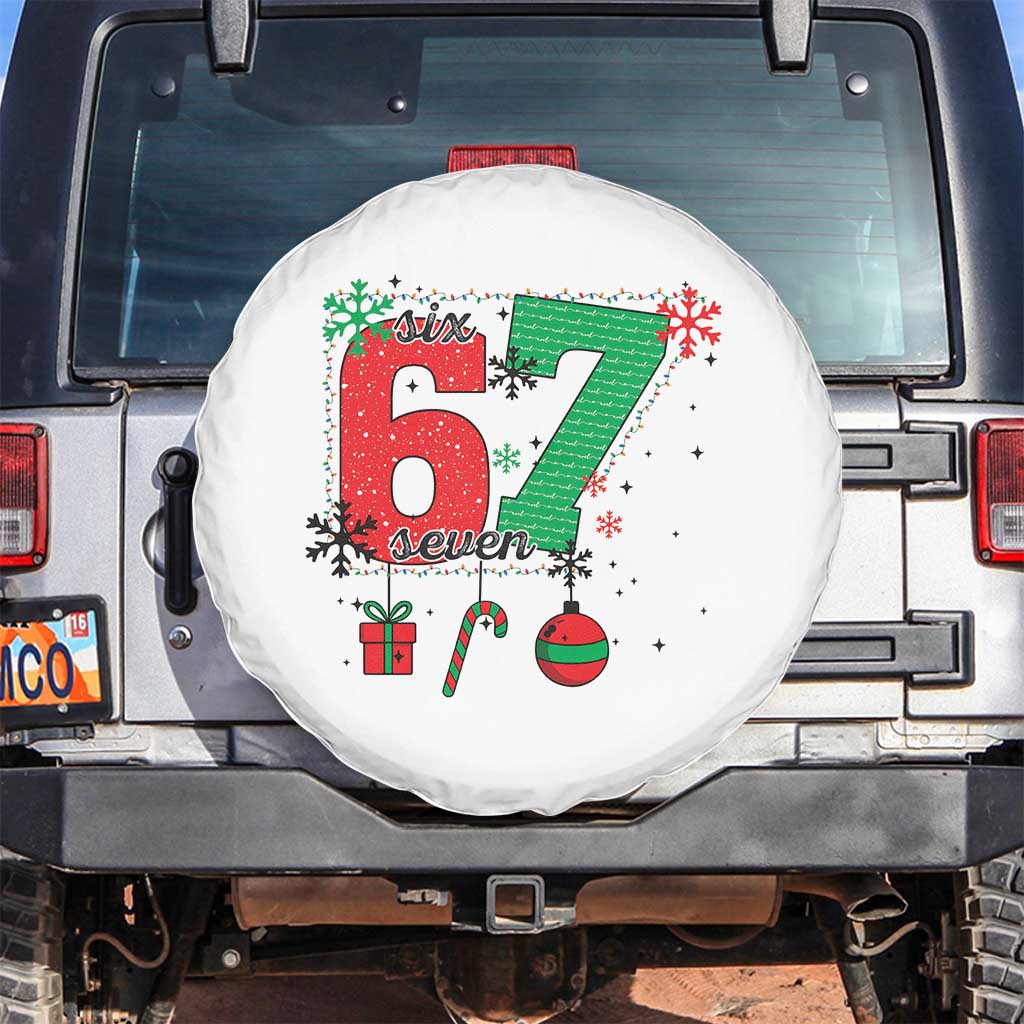 Funny Six Seven Meme Trendy TikTok Spare Tire Cover Christmas Gift - Wonder Print Shop