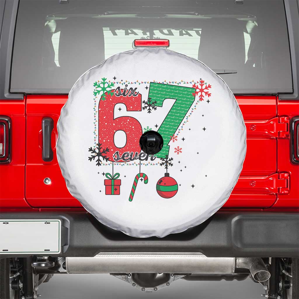 Funny Six Seven Meme Trendy TikTok Spare Tire Cover Christmas Gift - Wonder Print Shop