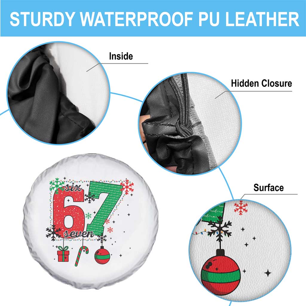 Funny Six Seven Meme Trendy TikTok Spare Tire Cover Christmas Gift - Wonder Print Shop