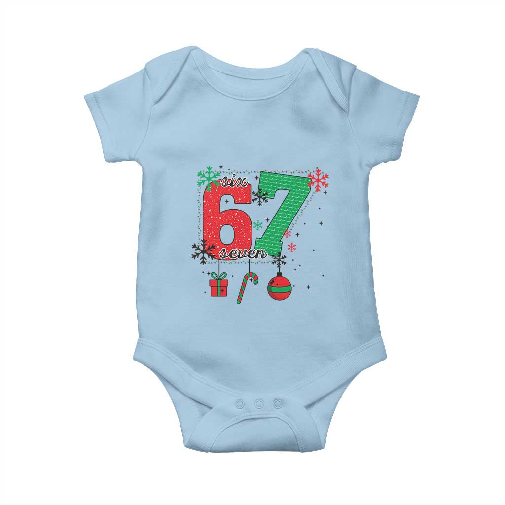 Funny Six Seven Meme Trendy TikTok Baby Onesie Christmas Gift - Wonder Print Shop