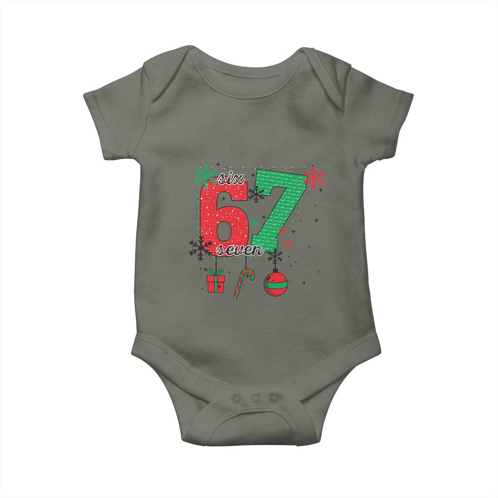 Funny Six Seven Meme Trendy TikTok Baby Onesie Christmas Gift - Wonder Print Shop