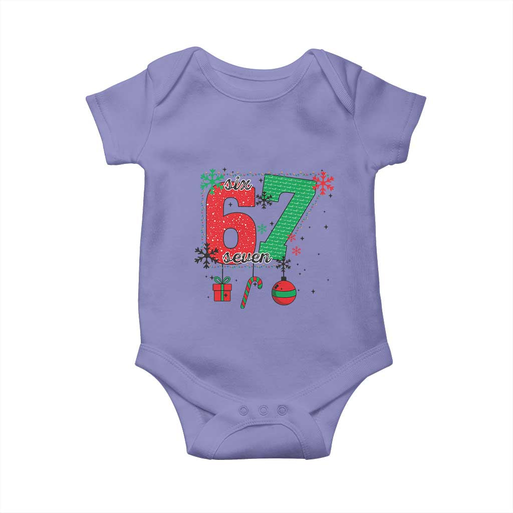 Funny Six Seven Meme Trendy TikTok Baby Onesie Christmas Gift - Wonder Print Shop