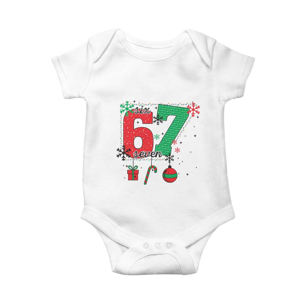 Funny Six Seven Meme Trendy TikTok Baby Onesie Christmas Gift - Wonder Print Shop