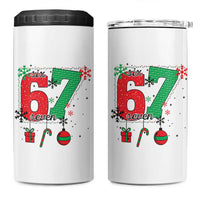Funny Six Seven Meme Trendy TikTok 4 in 1 Can Cooler Tumbler Christmas Gift - Wonder Print Shop