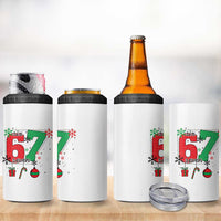 Funny Six Seven Meme Trendy TikTok 4 in 1 Can Cooler Tumbler Christmas Gift - Wonder Print Shop