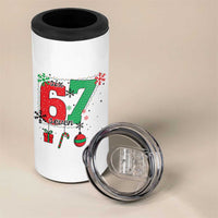 Funny Six Seven Meme Trendy TikTok 4 in 1 Can Cooler Tumbler Christmas Gift - Wonder Print Shop