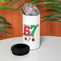 Funny Six Seven Meme Trendy TikTok 4 in 1 Can Cooler Tumbler Christmas Gift - Wonder Print Shop