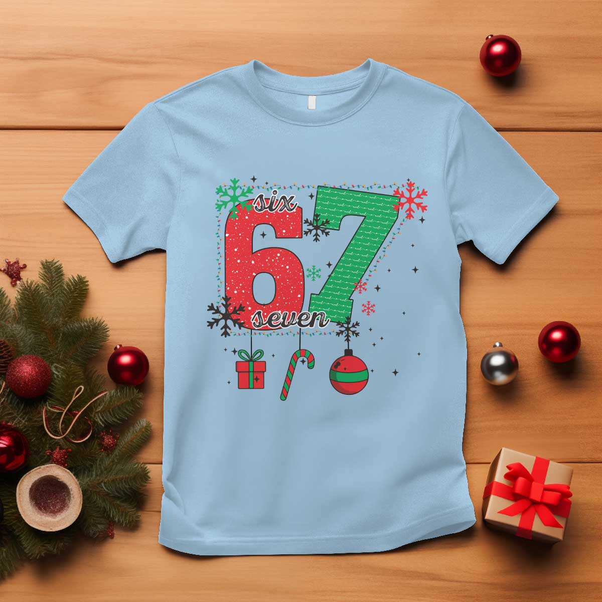 Funny Six Seven Meme Trendy TikTok T Shirt Christmas Gift - undefined