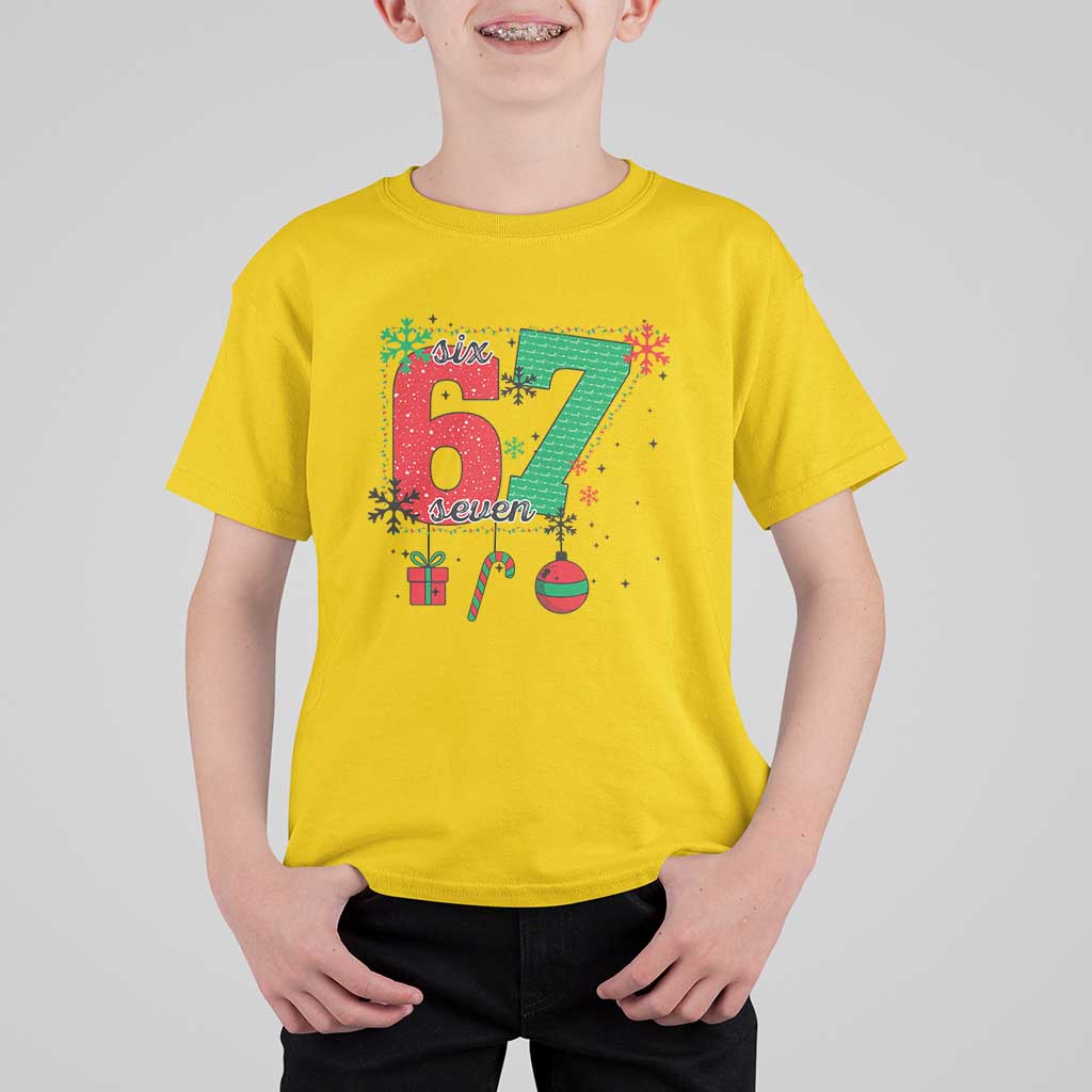 Funny Six Seven Meme Trendy TikTok T Shirt For Kid Christmas Gift - Wonder Print Shop