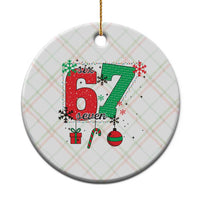Funny Six Seven Meme Trendy TikTok Ceramic Ornament Christmas Gift - Wonder Print Shop