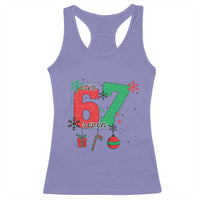 Funny Six Seven Meme Trendy TikTok Racerback Tank Top Christmas Gift - Wonder Print Shop