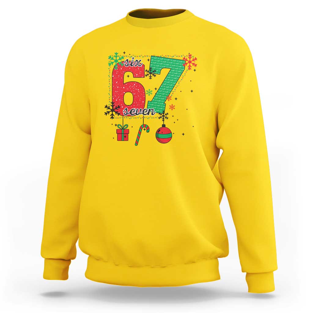 Funny Six Seven Meme Trendy TikTok Sweatshirt Christmas Gift - undefined