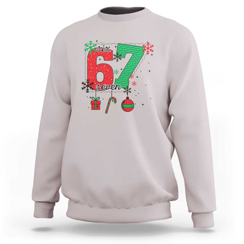 Funny Six Seven Meme Trendy TikTok Sweatshirt Christmas Gift - undefined
