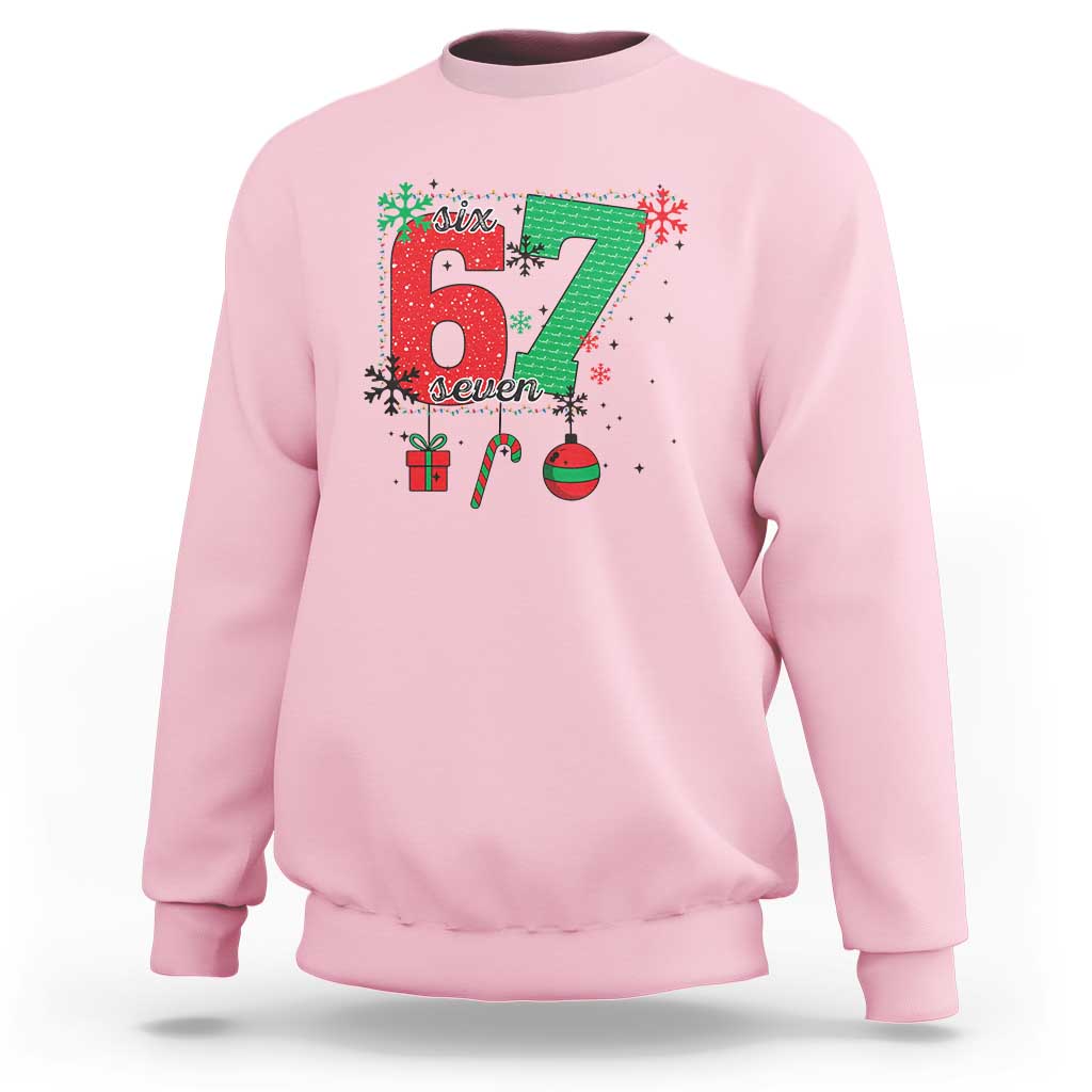 Funny Six Seven Meme Trendy TikTok Sweatshirt Christmas Gift - undefined