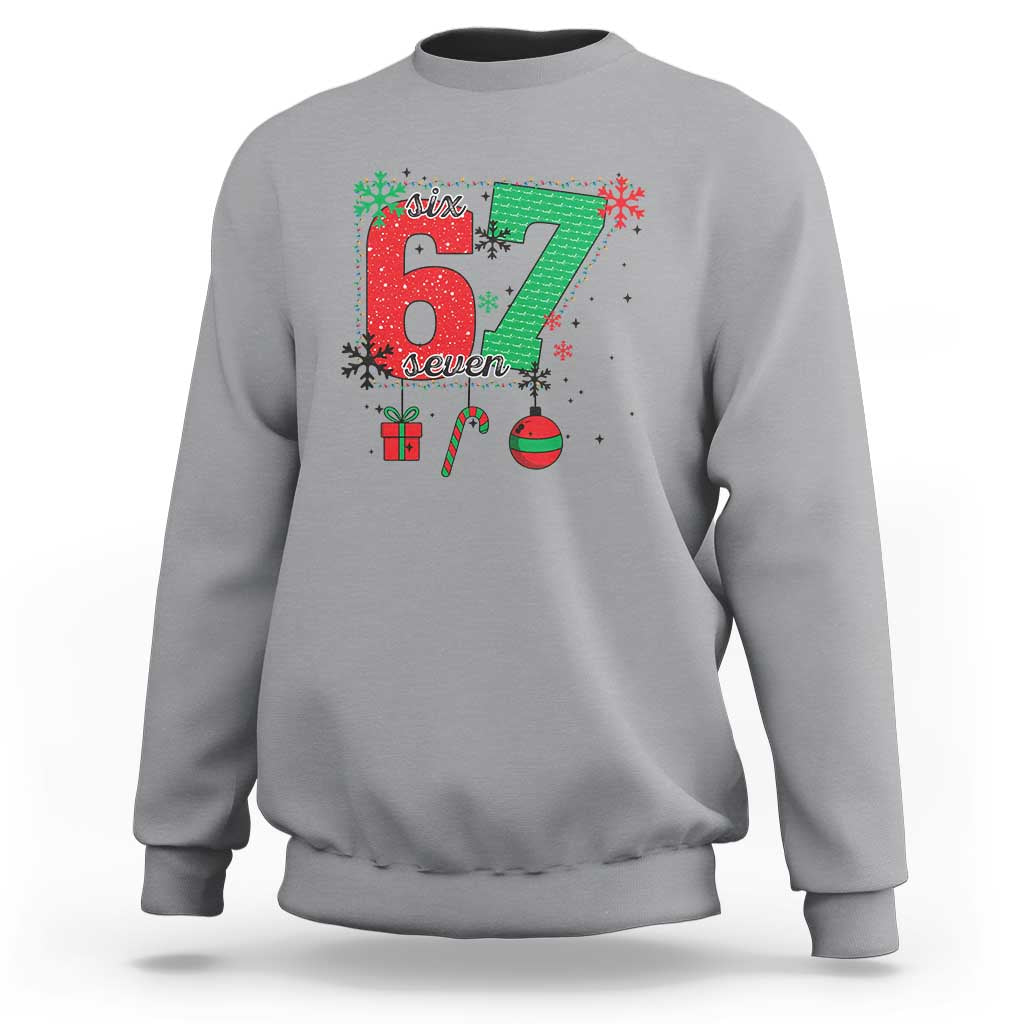 Funny Six Seven Meme Trendy TikTok Sweatshirt Christmas Gift - undefined