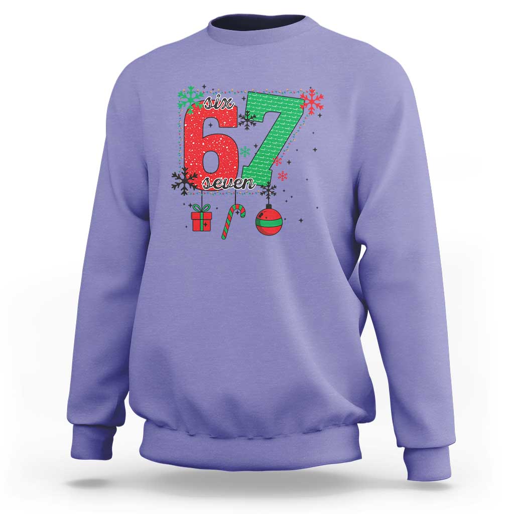 Funny Six Seven Meme Trendy TikTok Sweatshirt Christmas Gift - undefined