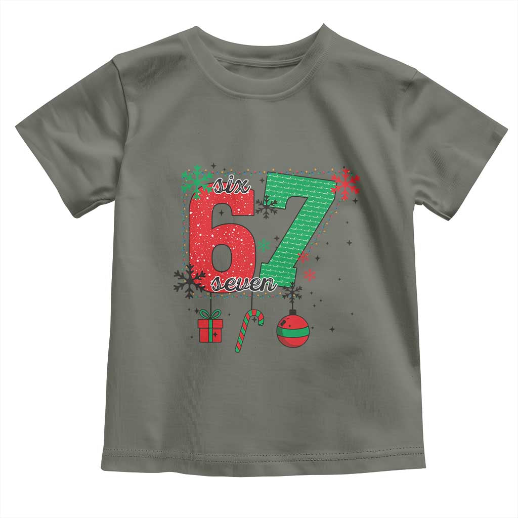 Funny Six Seven Meme Trendy TikTok Toddler T Shirt Christmas Gift - Wonder Print Shop