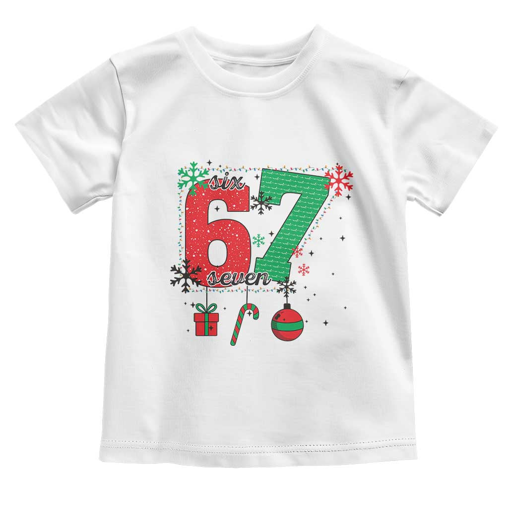 Funny Six Seven Meme Trendy TikTok Toddler T Shirt Christmas Gift - Wonder Print Shop