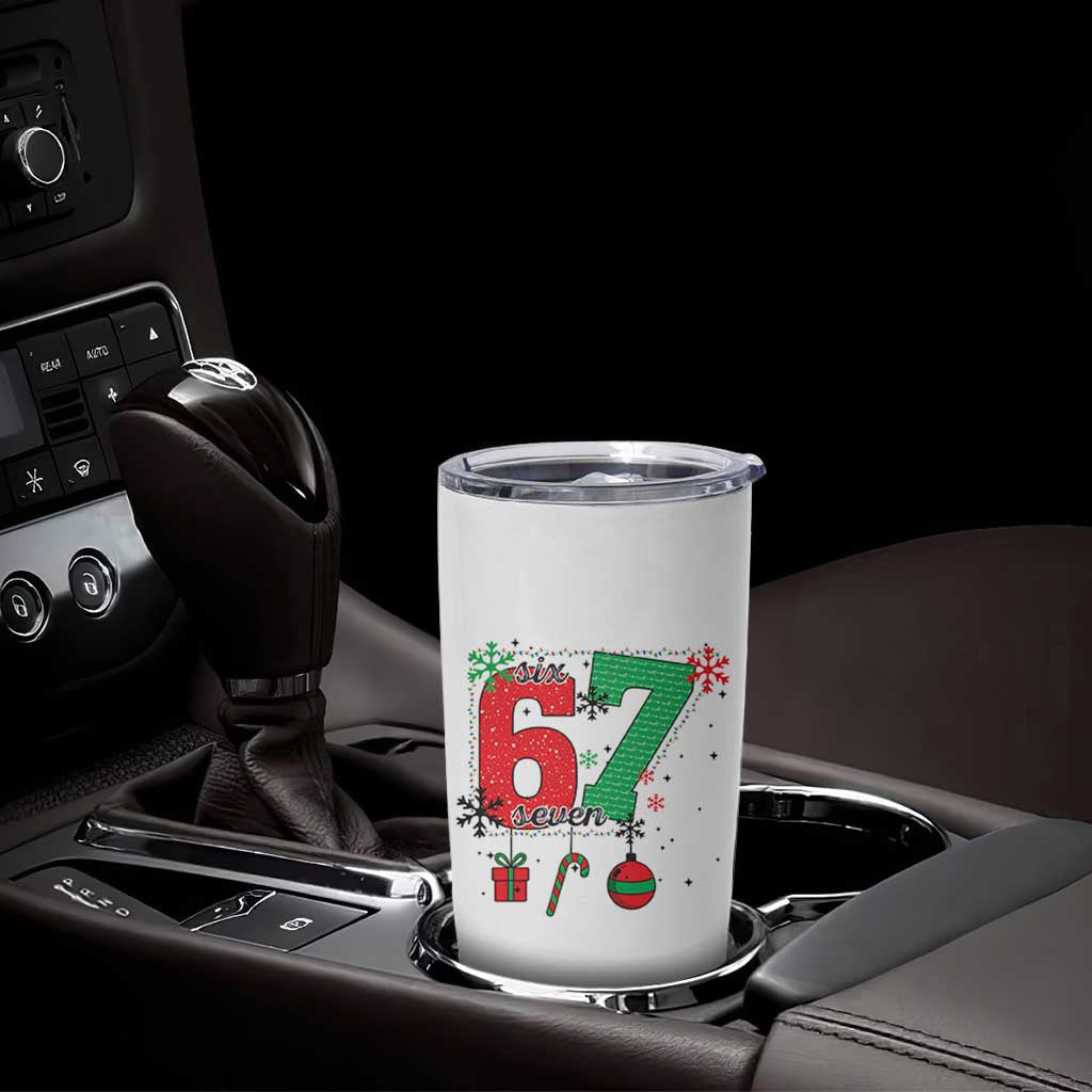 Funny Six Seven Meme Trendy TikTok Tumbler Cup Christmas Gift - Wonder Print Shop