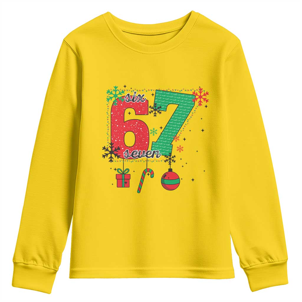 Funny Six Seven Meme Trendy TikTok Youth Sweatshirt Christmas Gift - Wonder Print Shop