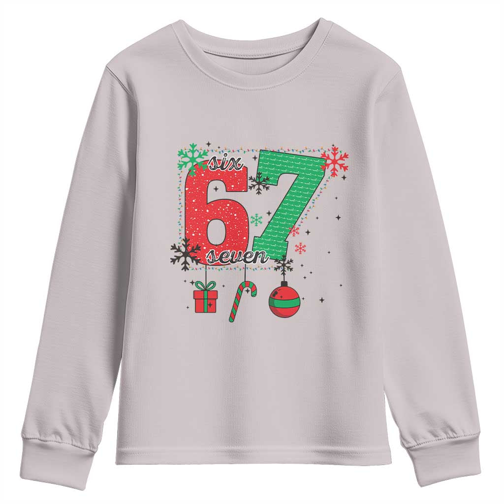 Funny Six Seven Meme Trendy TikTok Youth Sweatshirt Christmas Gift - Wonder Print Shop
