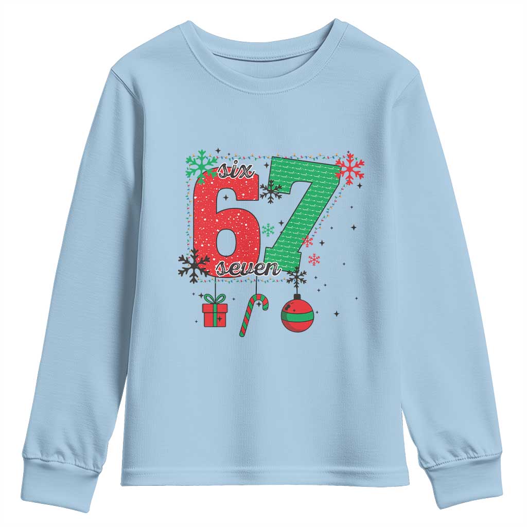 Funny Six Seven Meme Trendy TikTok Youth Sweatshirt Christmas Gift - Wonder Print Shop