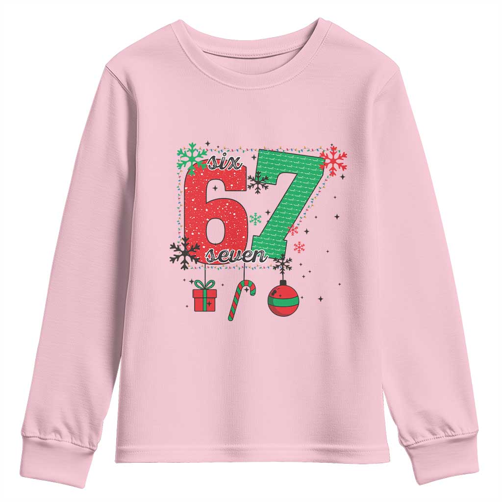 Funny Six Seven Meme Trendy TikTok Youth Sweatshirt Christmas Gift - Wonder Print Shop