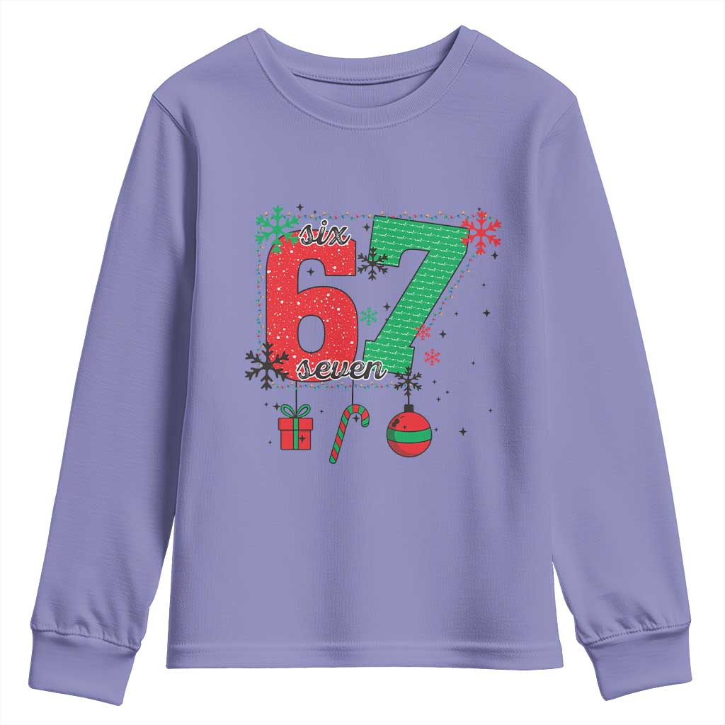 Funny Six Seven Meme Trendy TikTok Youth Sweatshirt Christmas Gift - Wonder Print Shop