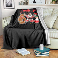 Funny Santa Says Six Seven Meme Throw Blanket Holiday Gift For Gen Z - Wonder Print Shop