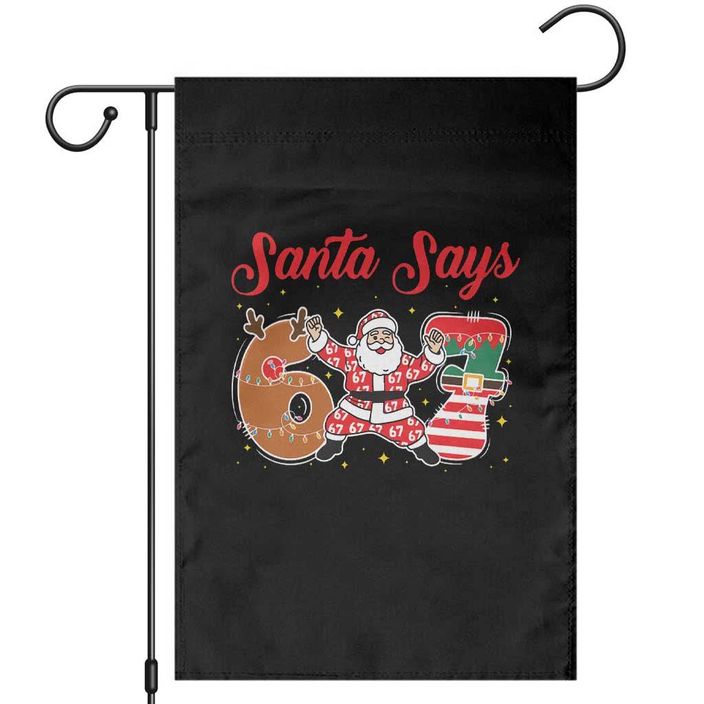 Funny Santa Says Six Seven Meme Garden Flag Holiday Gift For Gen Z - Wonder Print Shop