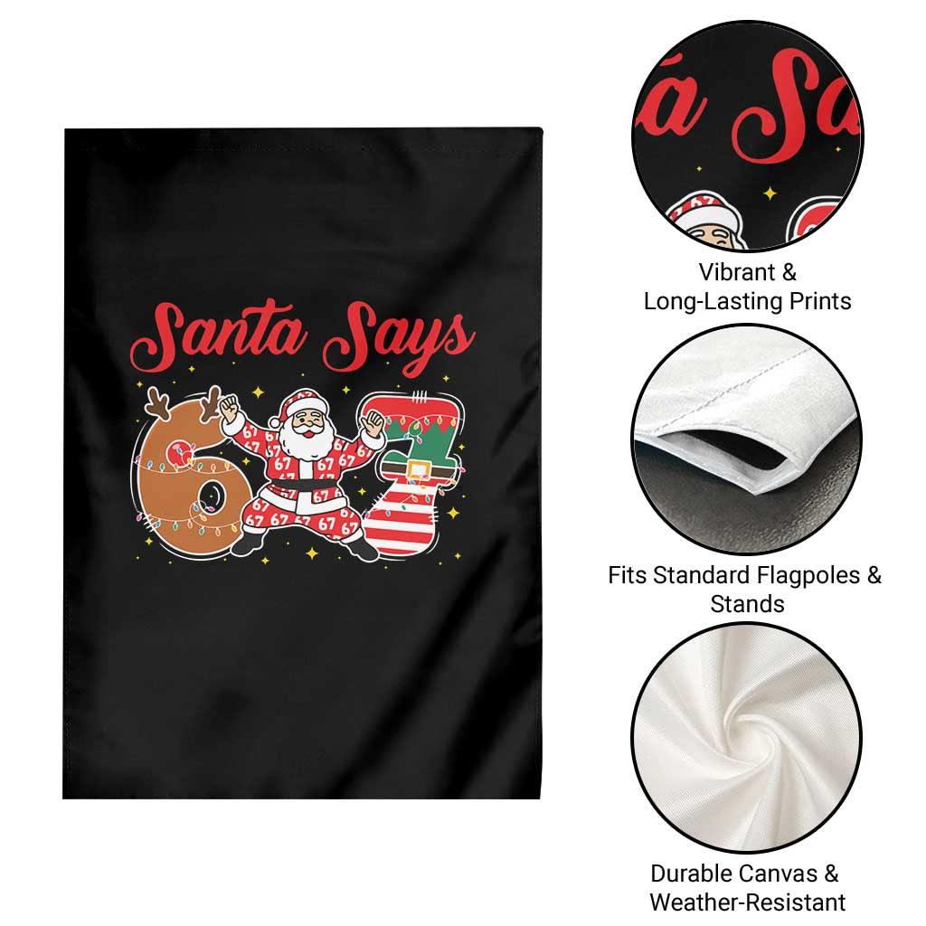 Funny Santa Says Six Seven Meme Garden Flag Holiday Gift For Gen Z - Wonder Print Shop