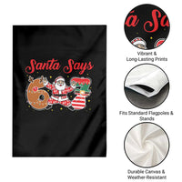 Funny Santa Says Six Seven Meme Garden Flag Holiday Gift For Gen Z - Wonder Print Shop