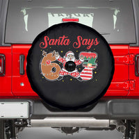 Funny Santa Says Six Seven Meme Spare Tire Cover Holiday Gift For Gen Z - Wonder Print Shop