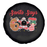 Funny Santa Says Six Seven Meme Spare Tire Cover Holiday Gift For Gen Z - Wonder Print Shop