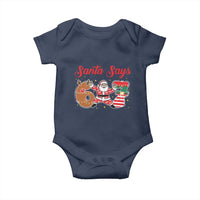Funny Santa Says Six Seven Meme Baby Onesie Holiday Gift For Gen Z - Wonder Print Shop