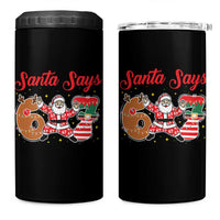 Funny Santa Says Six Seven Meme 4 in 1 Can Cooler Tumbler Holiday Gift For Gen Z - Wonder Print Shop