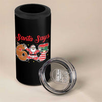 Funny Santa Says Six Seven Meme 4 in 1 Can Cooler Tumbler Holiday Gift For Gen Z - Wonder Print Shop