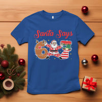 Funny Santa Says Six Seven Meme T Shirt Holiday Gift For Gen Z - Wonder Print Shop