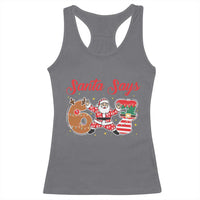 Funny Santa Says Six Seven Meme Racerback Tank Top Holiday Gift For Gen Z - Wonder Print Shop