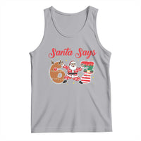 Funny Santa Says Six Seven Meme Tank Top Holiday Gift For Gen Z - Wonder Print Shop
